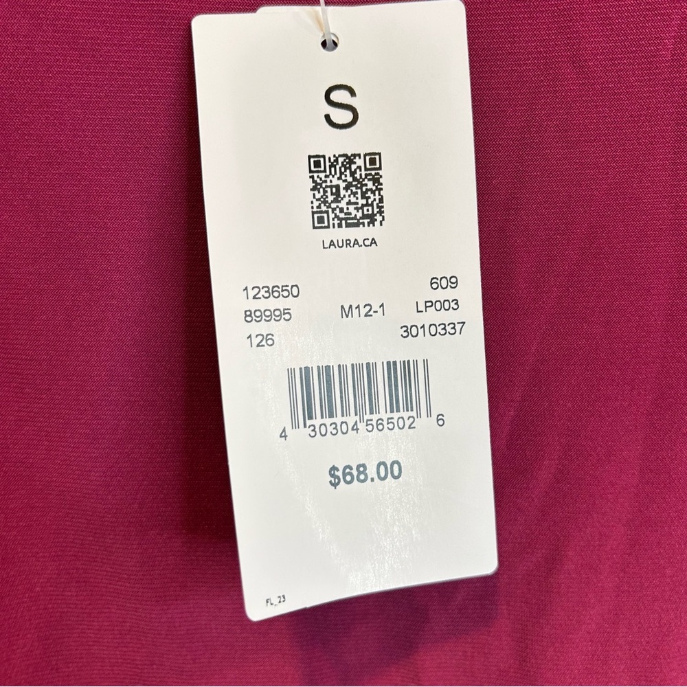 Laura Flare Sleeve Top Cerise Pink 123650 - Picture 7 of 9